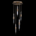 Allegri Lucca 24" Wide LED Crystal Multi Light Pendant