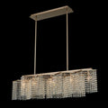 Allegri Cometa 5 Light 40" Wide Crystal Linear Pendant