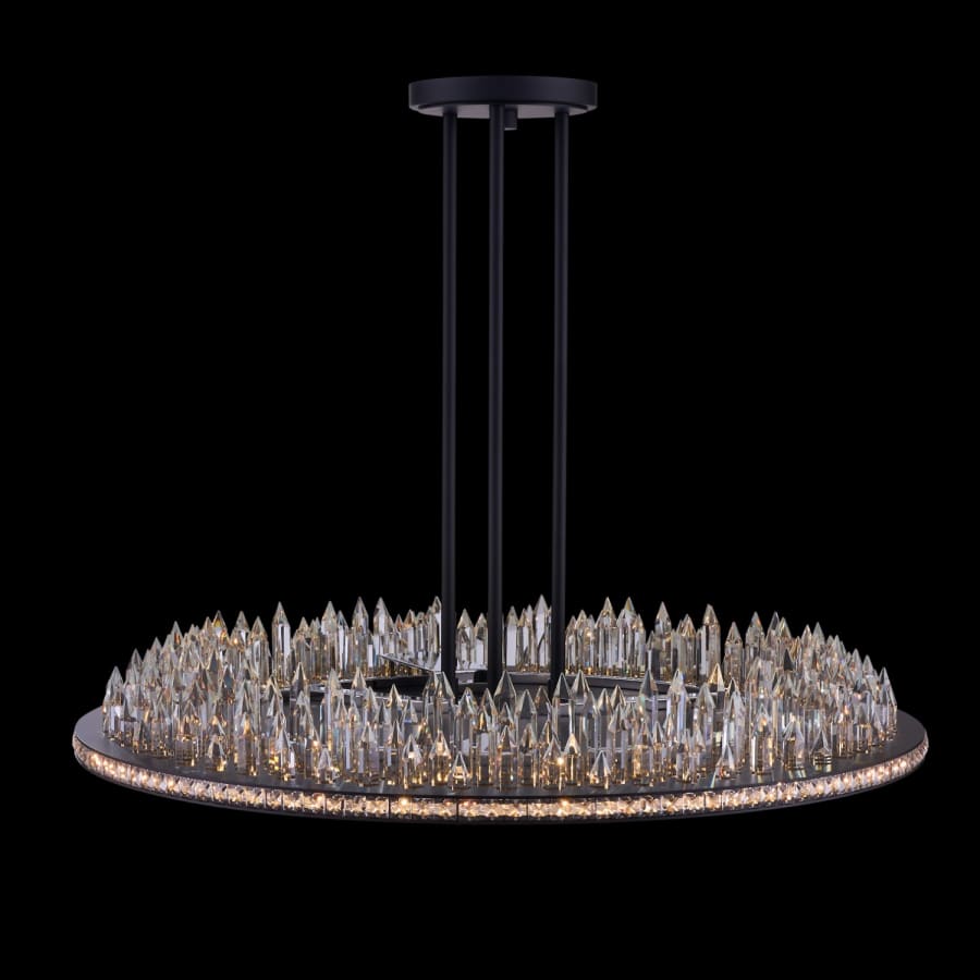 Allegri Orizzonte 36" Wide LED Crystal Ring Chandelier
