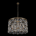 Allegri Triangulo 8 Light 34" Wide Crystal Drum Chandelier