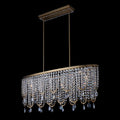 Allegri Vezzo 6 Light 45" Wide Crystal Linear Pendant