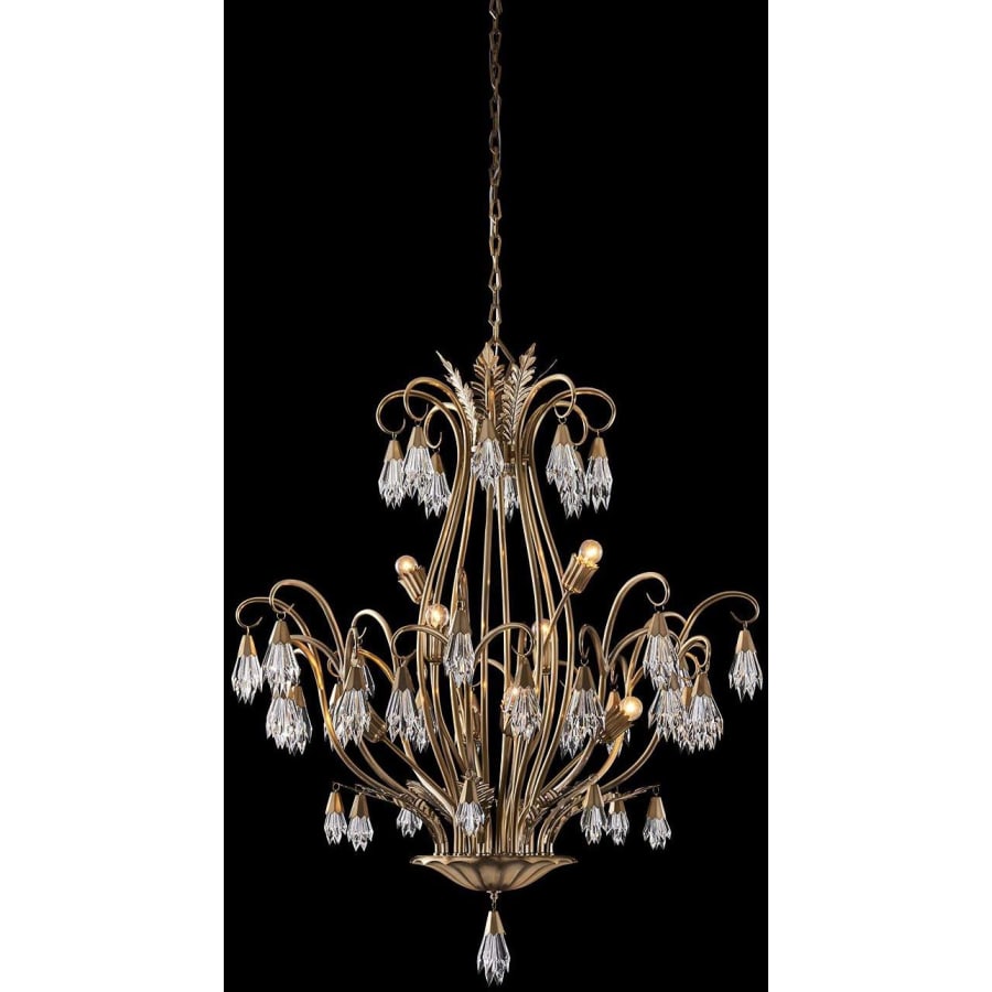 Allegri Tulipani 8 Light 38" Wide Crystal Empire Chandelier