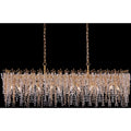 Allegri Fuji 12 Light 60" Wide Crystal Linear Pendant