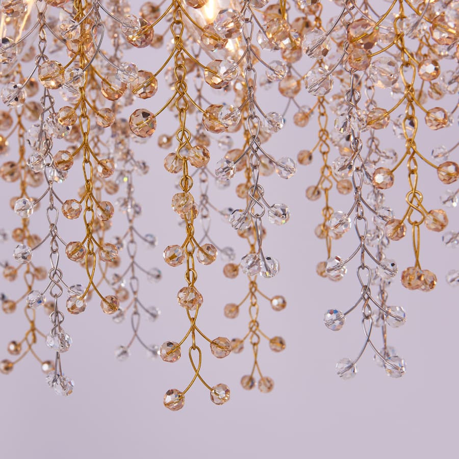 Allegri Fuji 12 Light 60" Wide Crystal Linear Pendant