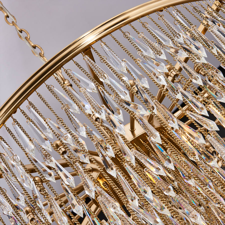 Allegri Frangia 12 Light 29" Wide Crystal Pendant