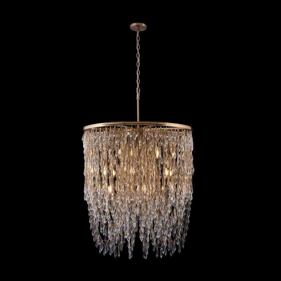 Allegri Frangia 18 Light 34" Wide Crystal Pendant