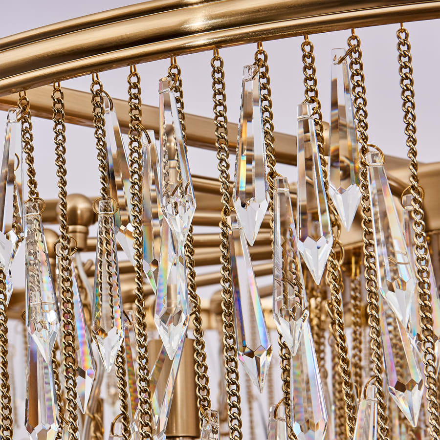 Allegri Frangia 18 Light 34" Wide Crystal Pendant