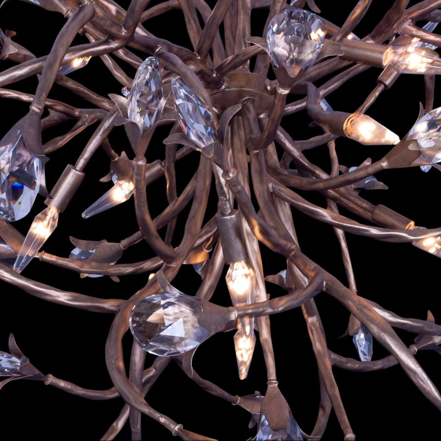 Allegri Fiore 16 Light 34" Wide Crystal Abstract Chandelier