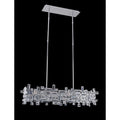 Allegri Vermeer 6 Light 35" Wide Crystal Linear Chandelier