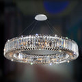 Allegri Rondelle 12 Light 36" Wide Crystal Pendant