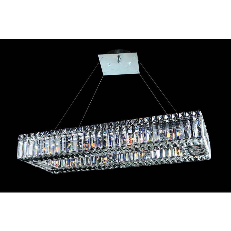 Allegri Quantum Baguette 10 Light Single Tier Chandelier