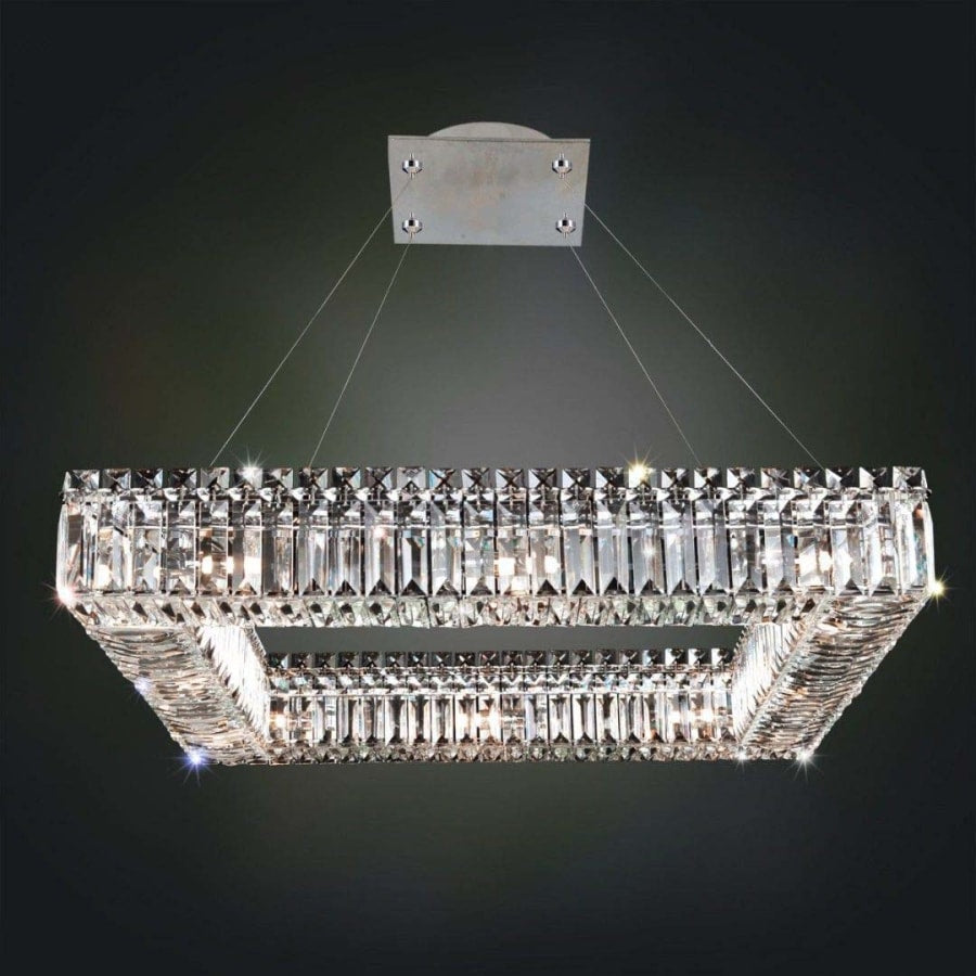 Allegri Quadro 12 Light 26" Wide Crystal Pendant
