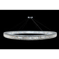 Allegri Rondelle 84" Wide Ring Chandelier with Firenze Crystal