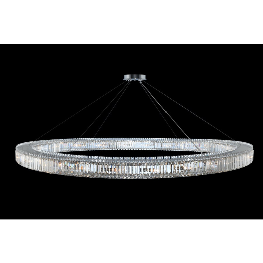 Allegri Rondelle 84" Wide Ring Chandelier with Firenze Crystal
