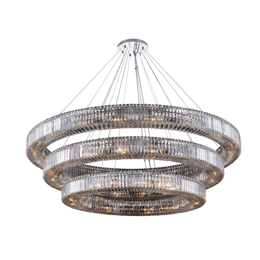 Allegri Rondelle 56 Light 72" Wide Crystal Ring Chandelier