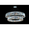 Allegri Quantum Rondelle 21 Light Two Tier Chandelier