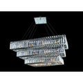 Allegri Quantum Baguette 30 Light Three Tier Chandelier