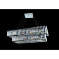 Allegri Quantum Baguette 26 Light Two Tier Chandelier