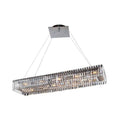 Allegri Baguette 14 Light 43" Wide Crystal Linear Chandelier