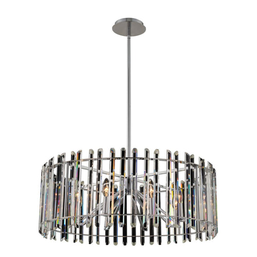 Allegri Viano 8 Light 28" Wide Crystal Drum Chandelier