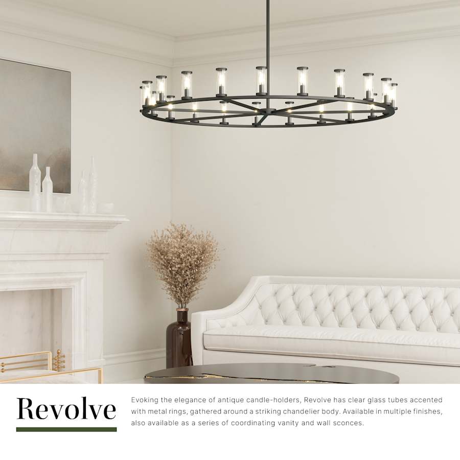 Alora Lighting Revolve 21 Light 60" Wide Taper Candle Chandelier