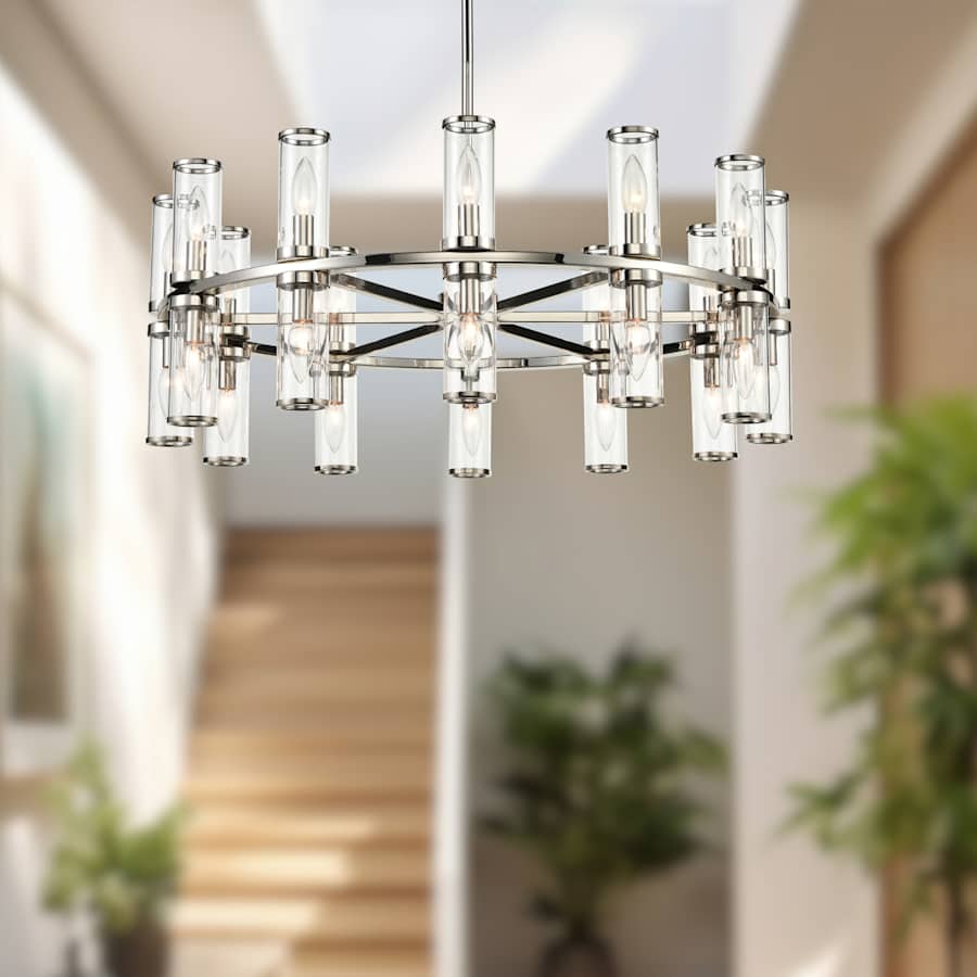 Alora Lighting Revolve 24 Light 32" Wide Taper Candle Chandelier