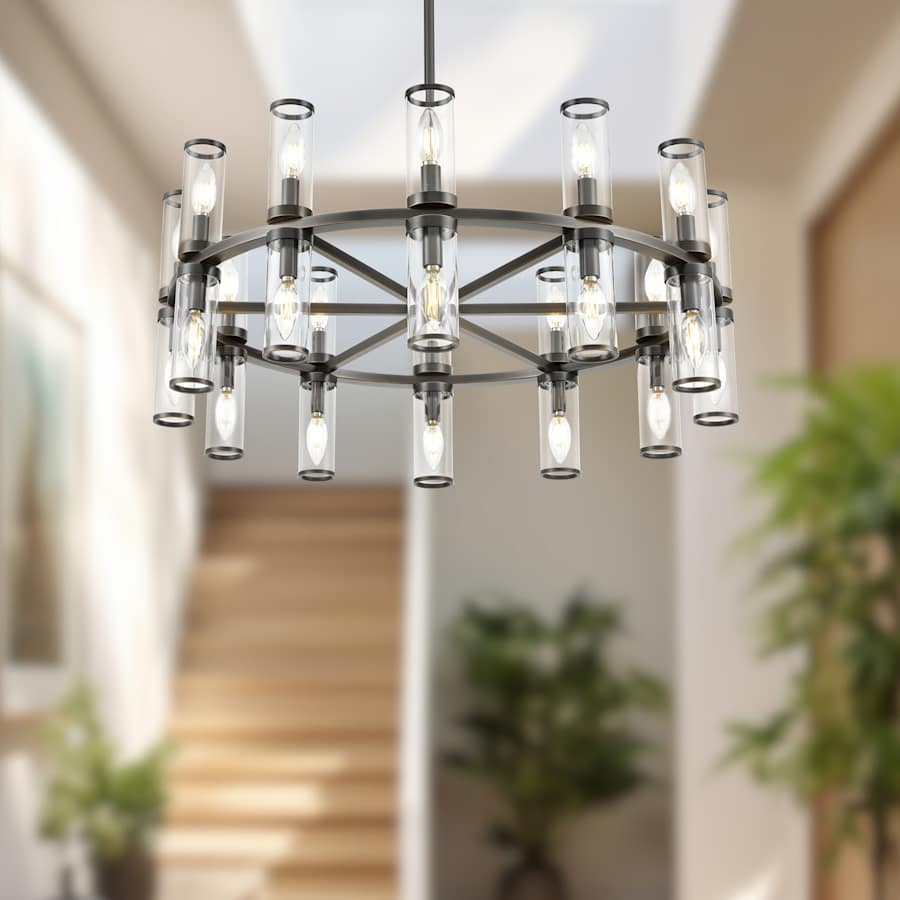 Alora Lighting Revolve 24 Light 32" Wide Taper Candle Chandelier