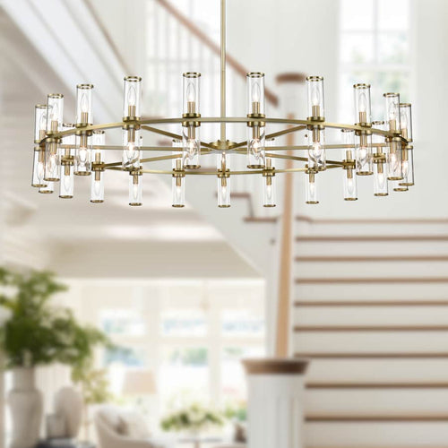 Alora Lighting Revolve 42 Light 60" Wide Taper Candle Chandelier
