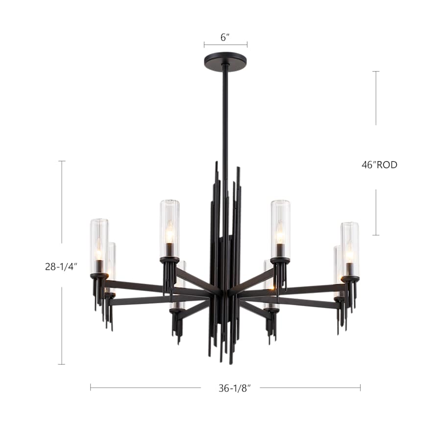 Alora Lighting Torres 2" Wide Chandelier
