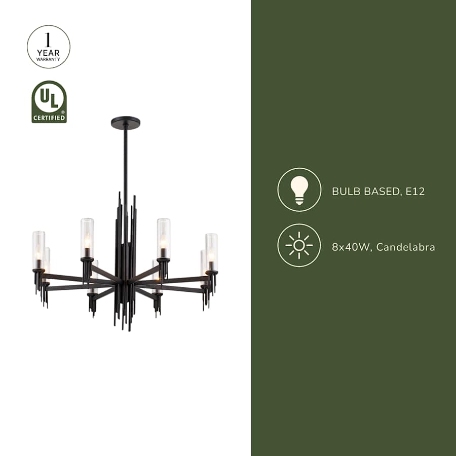Alora Lighting Torres 2" Wide Chandelier