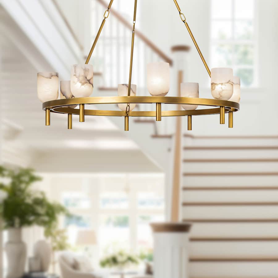 Alora Lighting Lucian 8 Light 37" Wide Ring Chandelier