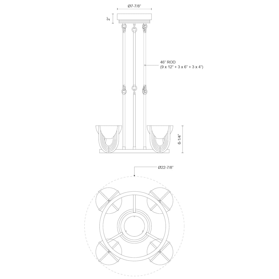 Alora Lighting Colette 23" Wide LED Ring Chandelier