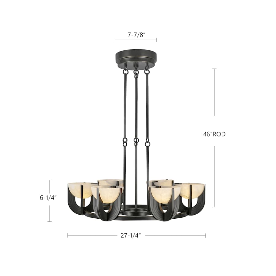 Alora Lighting Colette 28" Wide LED Ring Chandelier