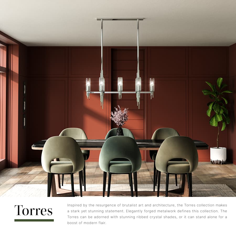 Alora Lighting Torres 38" Wide Linear Chandelier