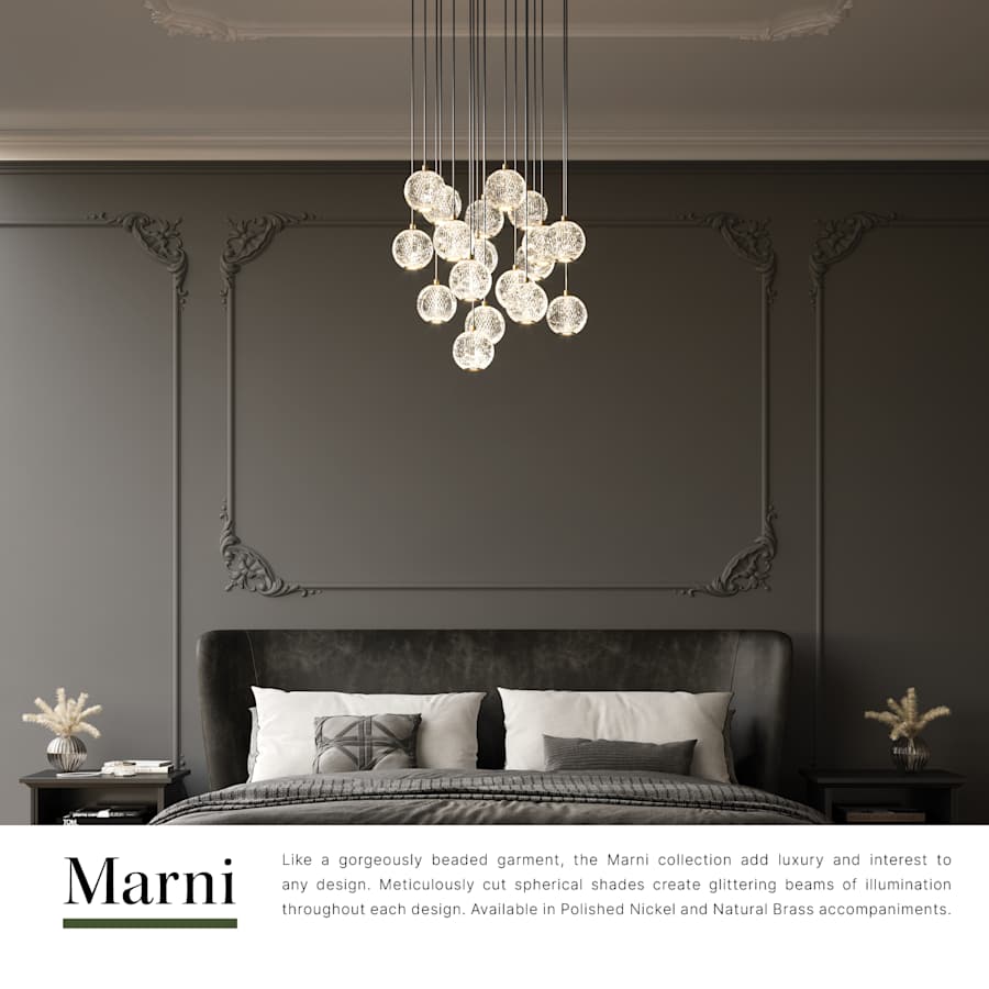 Alora Lighting Marni 21" Wide LED Multi Light Pendant