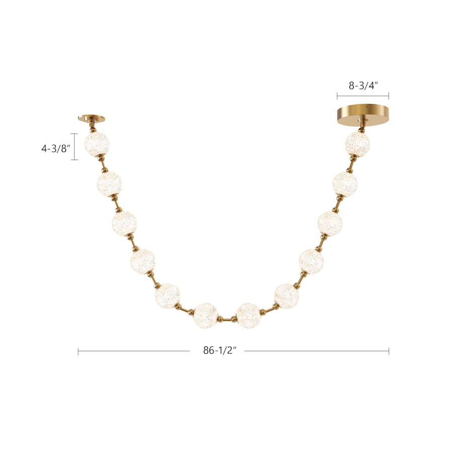 Alora Lighting Marni 7-ft Wide 3000K LED Linear Pendant