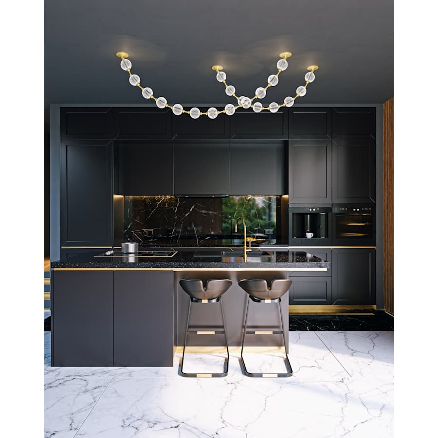 Alora Lighting Marni 86" Wide 3000K LED Linear Pendant
