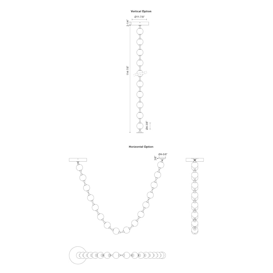 Alora Lighting Marni 9-1/2-ft Wide 3000K LED Linear Pendant with Remote Driver