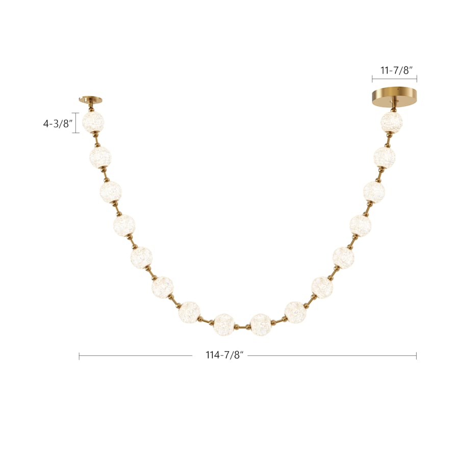 Alora Lighting Marni 9-1/2-ft Wide 3000K LED Linear Pendant with Remote Driver