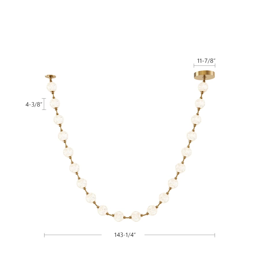 Alora Lighting Marni 12-ft Wide 3000K LED Linear Pendant with Remote Driver