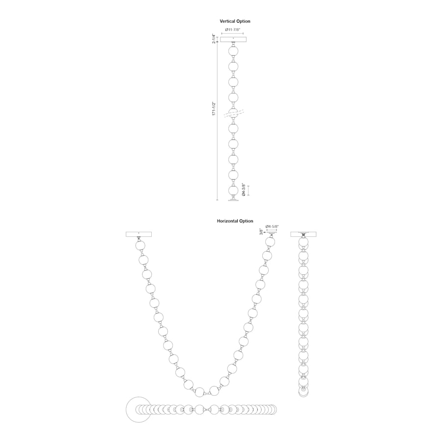 Alora Lighting Marni 14-ft Wide 3000K LED Linear Pendant with Remote Driver