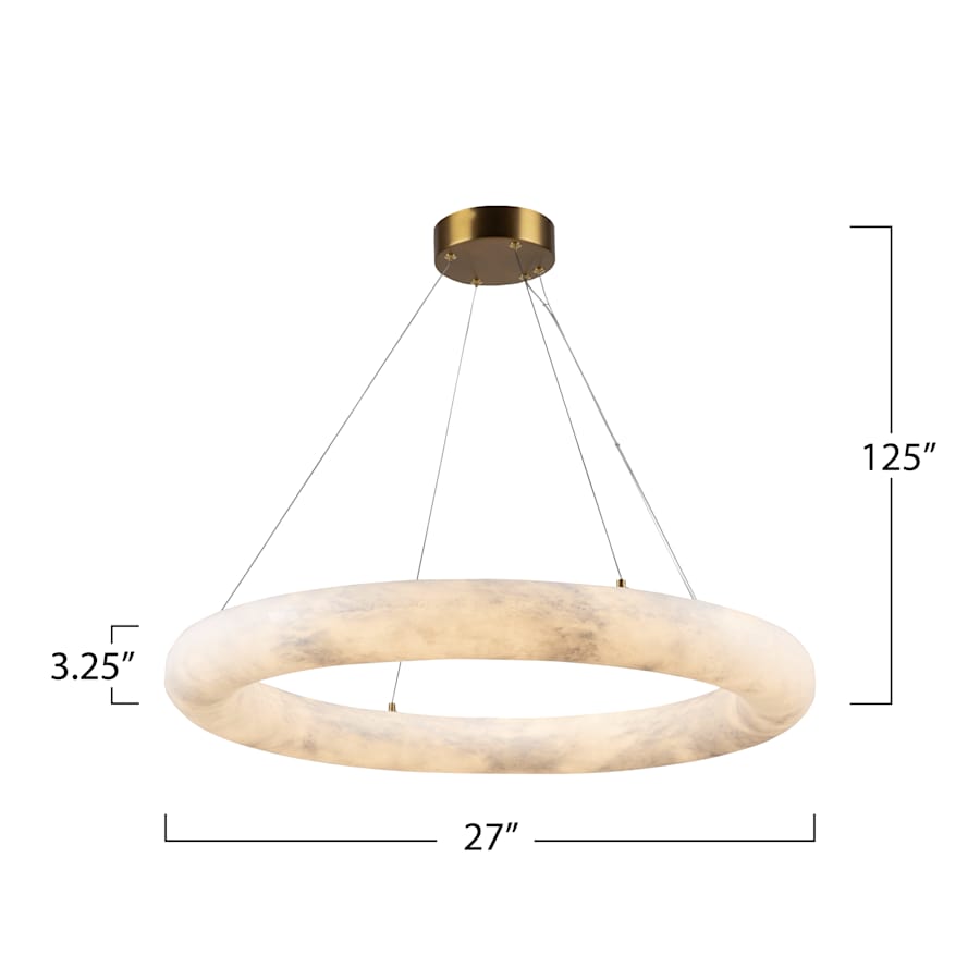 Artcraft Lighting Camila 27" Wide Ring Chandelier
