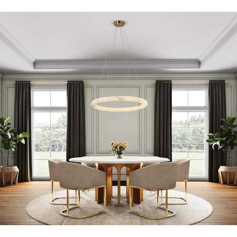 Artcraft Lighting Camila 35" Wide Ring Chandelier