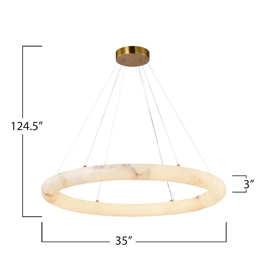 Artcraft Lighting Camila 35" Wide Ring Chandelier