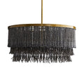 Arteriors Baja 3 Light 30" Wide Beaded Drum Chandelier