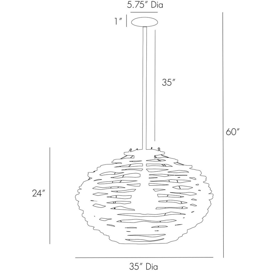 Arteriors Rook 24" Pendant