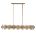Arteriors Kinlee 12 Light 51" Wide Linear Chandelier