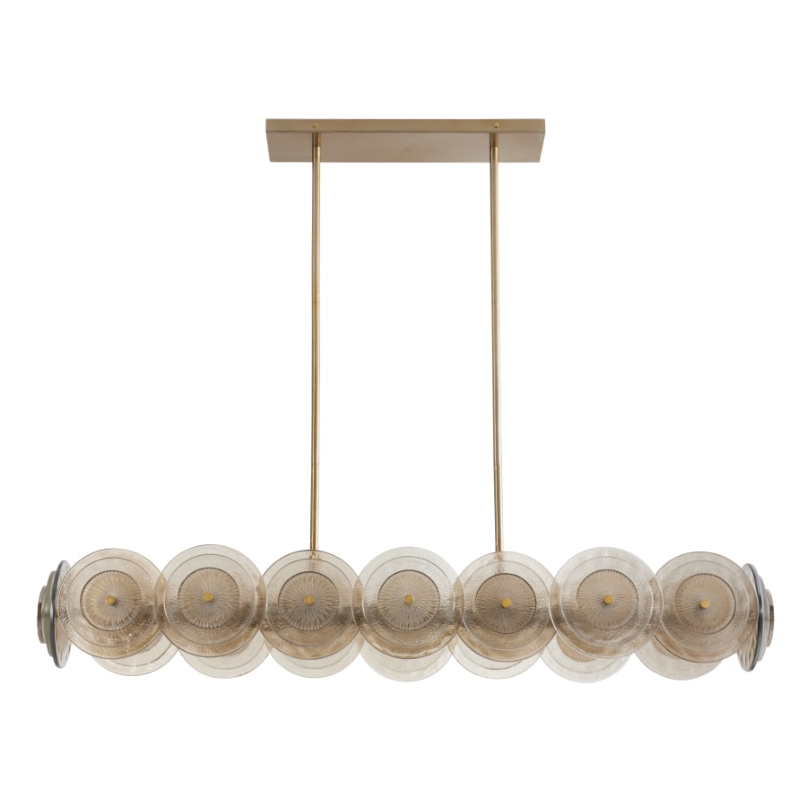 Arteriors Kinlee 12 Light 51" Wide Linear Chandelier
