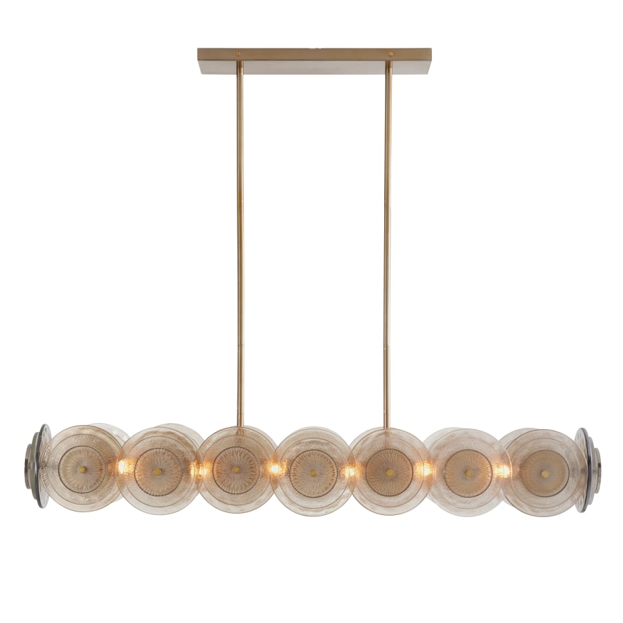 Arteriors Kinlee 12 Light 51" Wide Linear Chandelier
