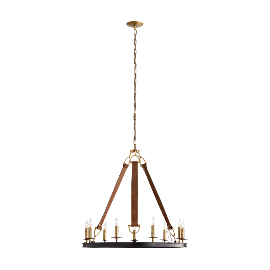 Arteriors Chaney 9 Light 33" Wide Ring Chandelier
